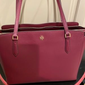 Tory Burch Emerson top zip tote